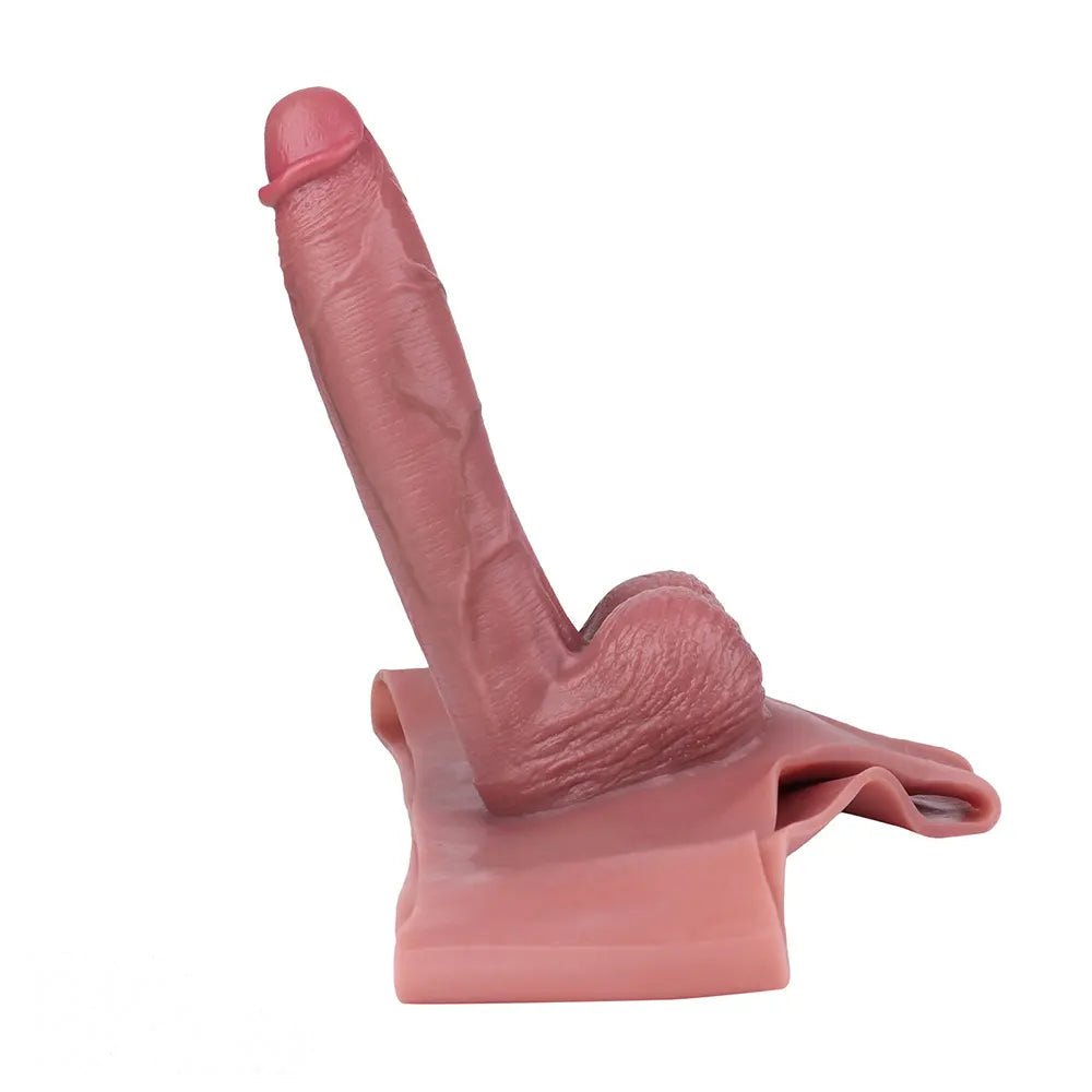 Flesh silicone hollow strap-on dildo sleeve, photo 2