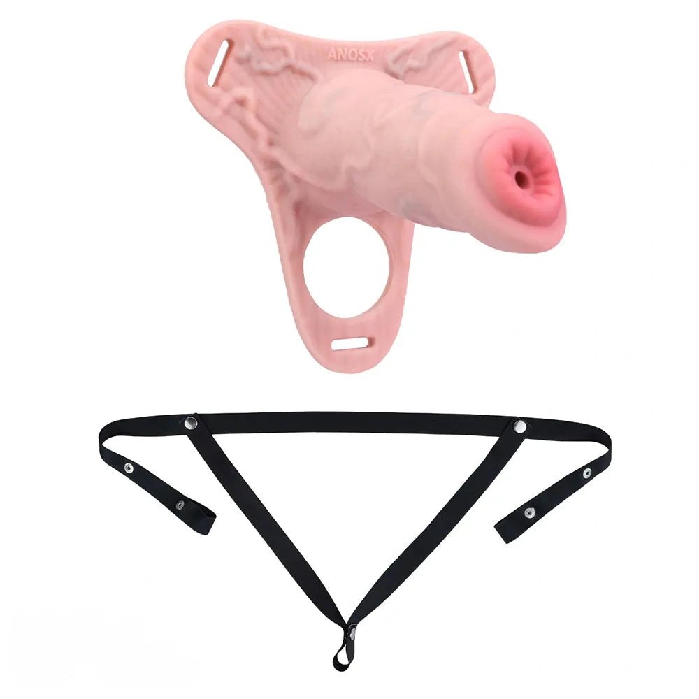 Hollow silicone strap-on dildo, photo 18