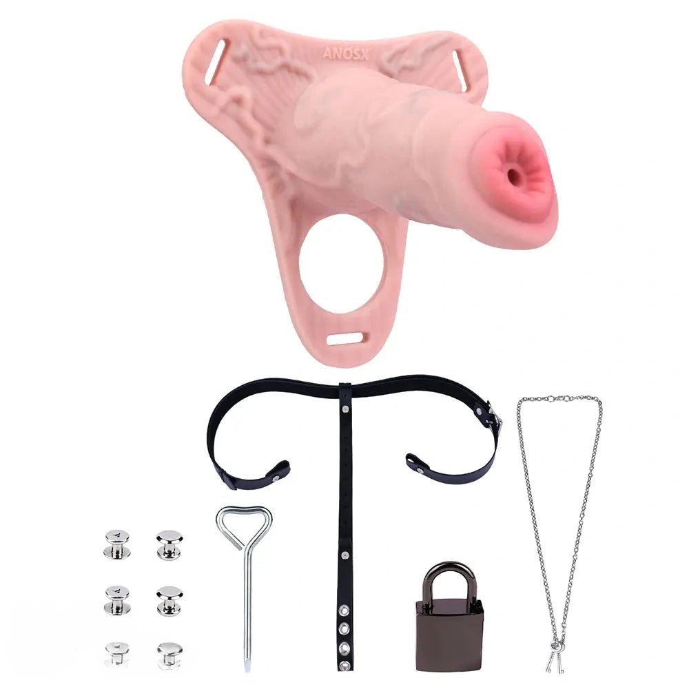 Hollow silicone strap-on dildo, photo 19