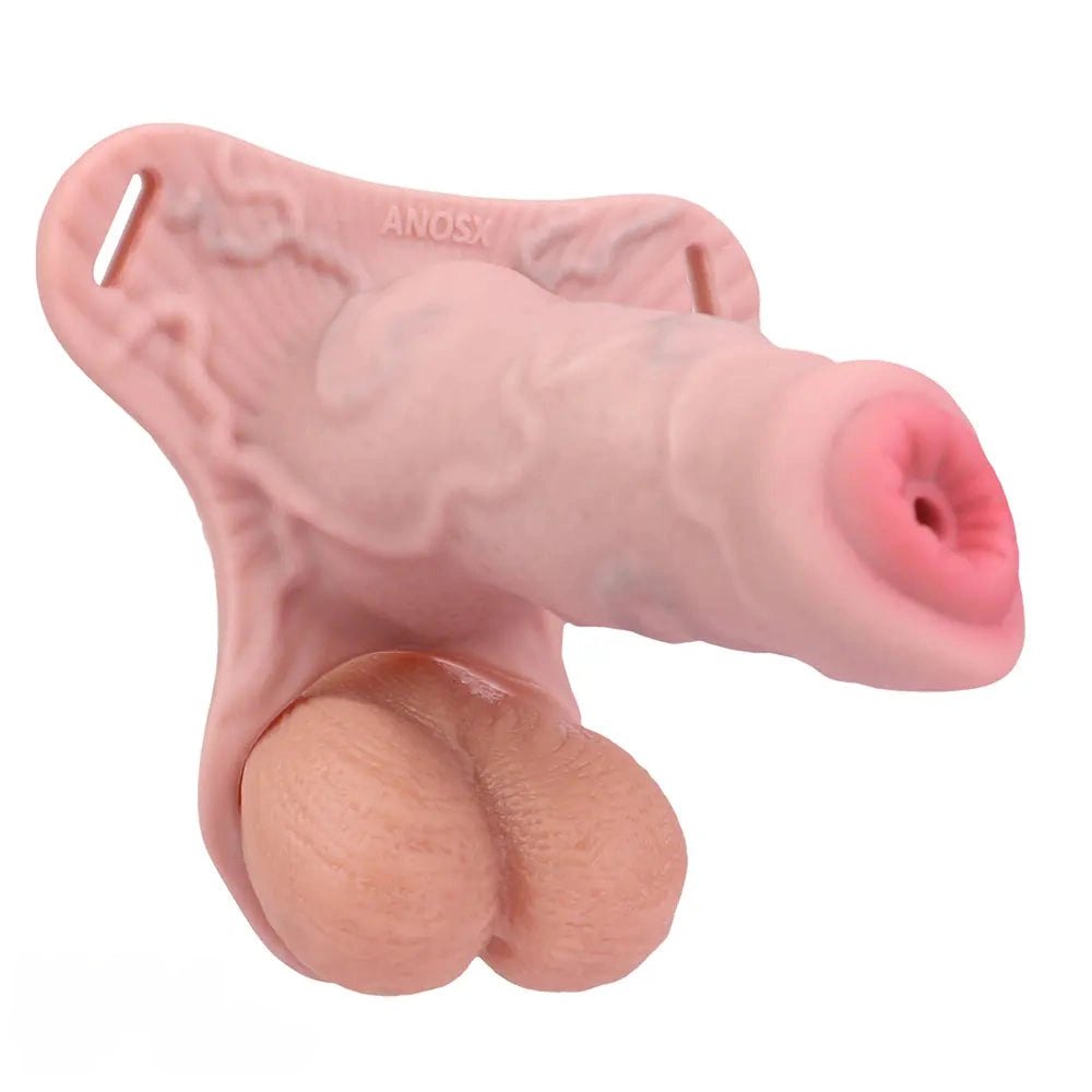 Hollow silicone strap-on dildo, photo 5