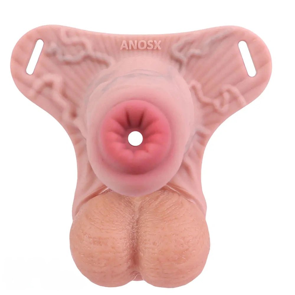 Hollow silicone strap-on dildo, photo 9