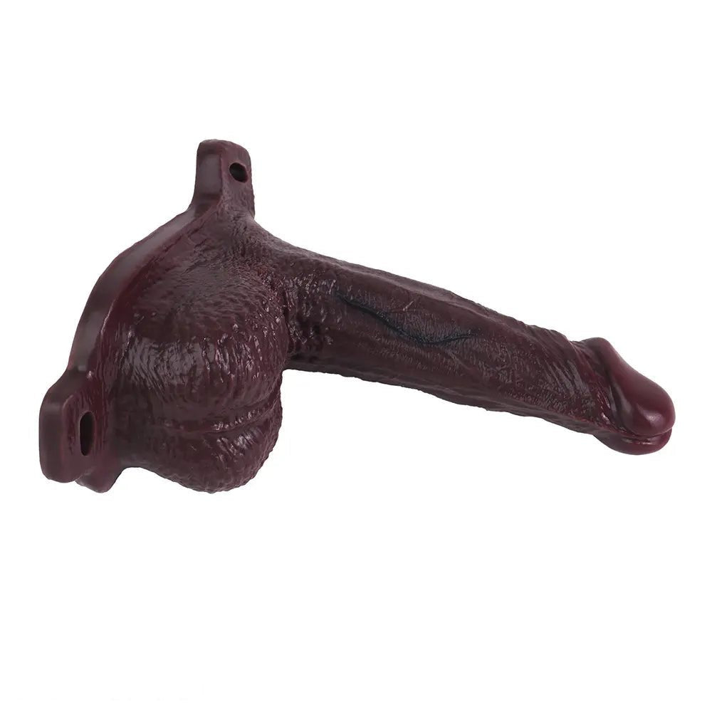 Coffee hollow strap-on dildo, photo 3