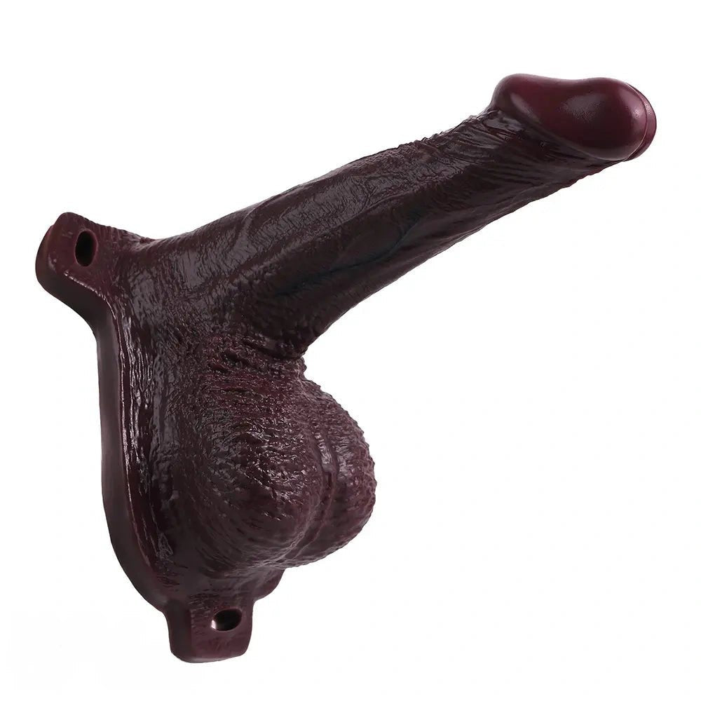 Coffee hollow strap-on dildo, photo 5