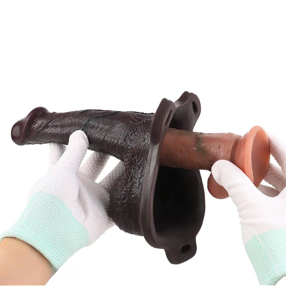 Coffee hollow strap-on dildo, photo 8