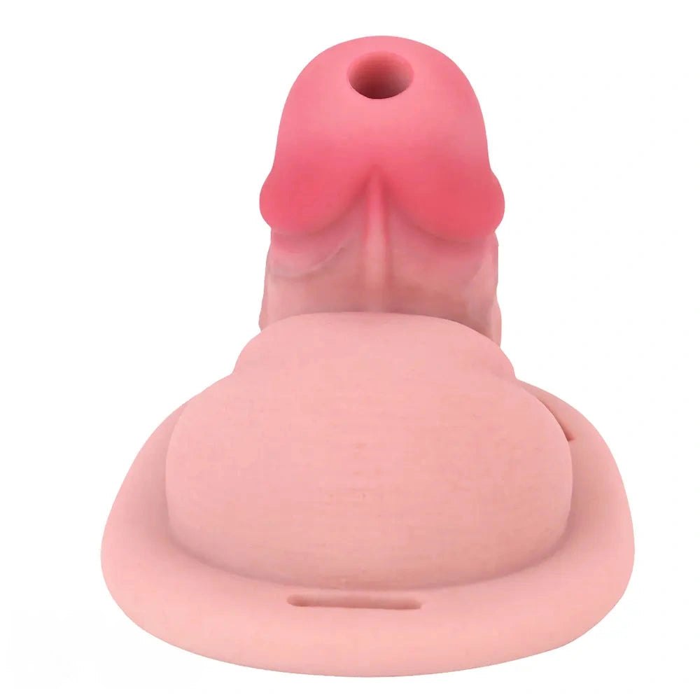 Flesh silicone hollow strap-on harness compact, photo 8