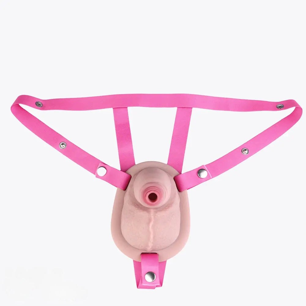 Flesh silicone hollow strap-on harness 5 in, photo 18