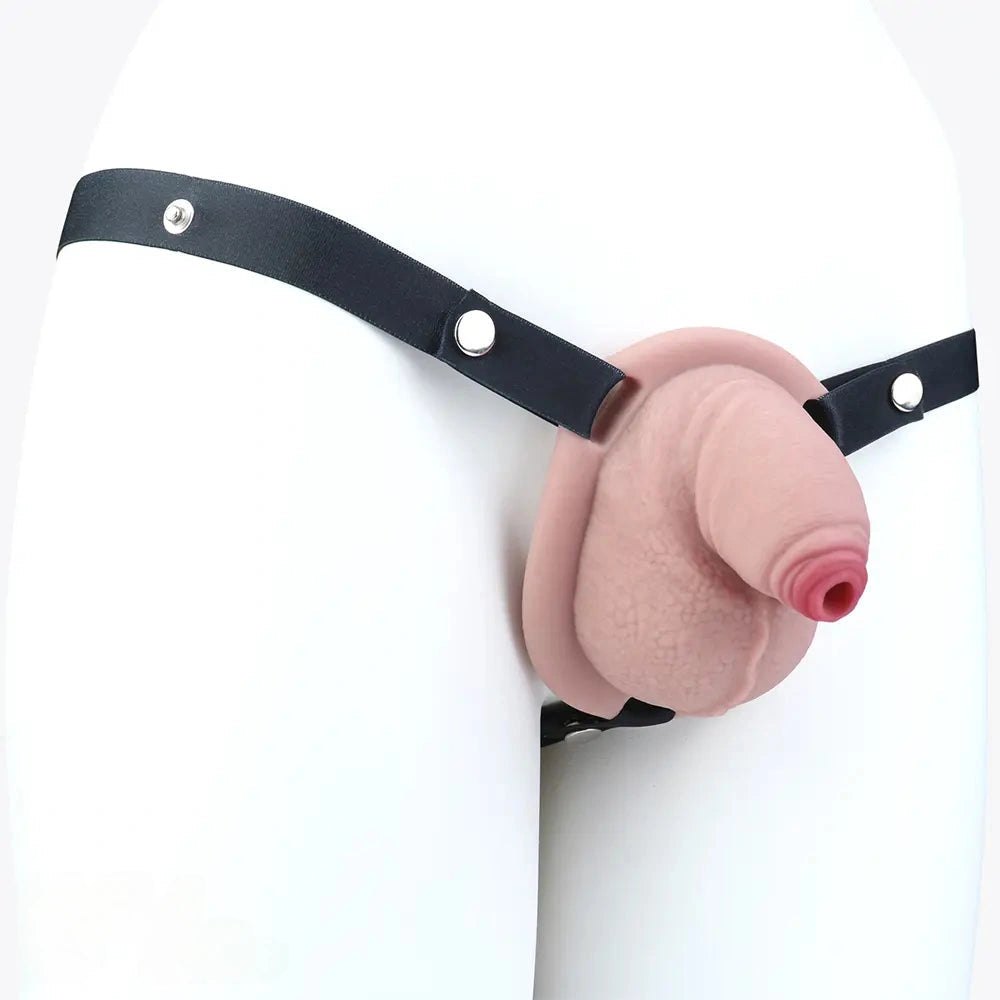Flesh silicone hollow strap-on harness 5 in, photo 3