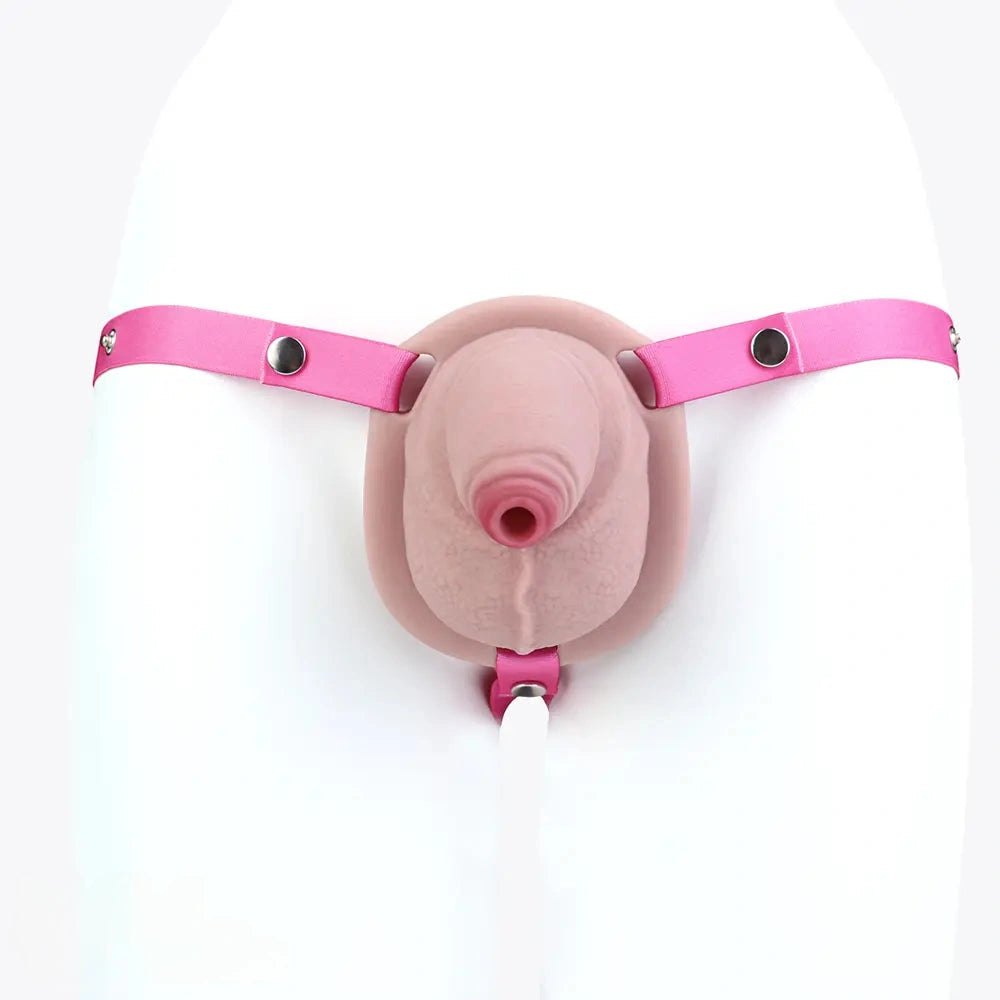 Flesh silicone hollow strap-on harness 5 in, photo 5