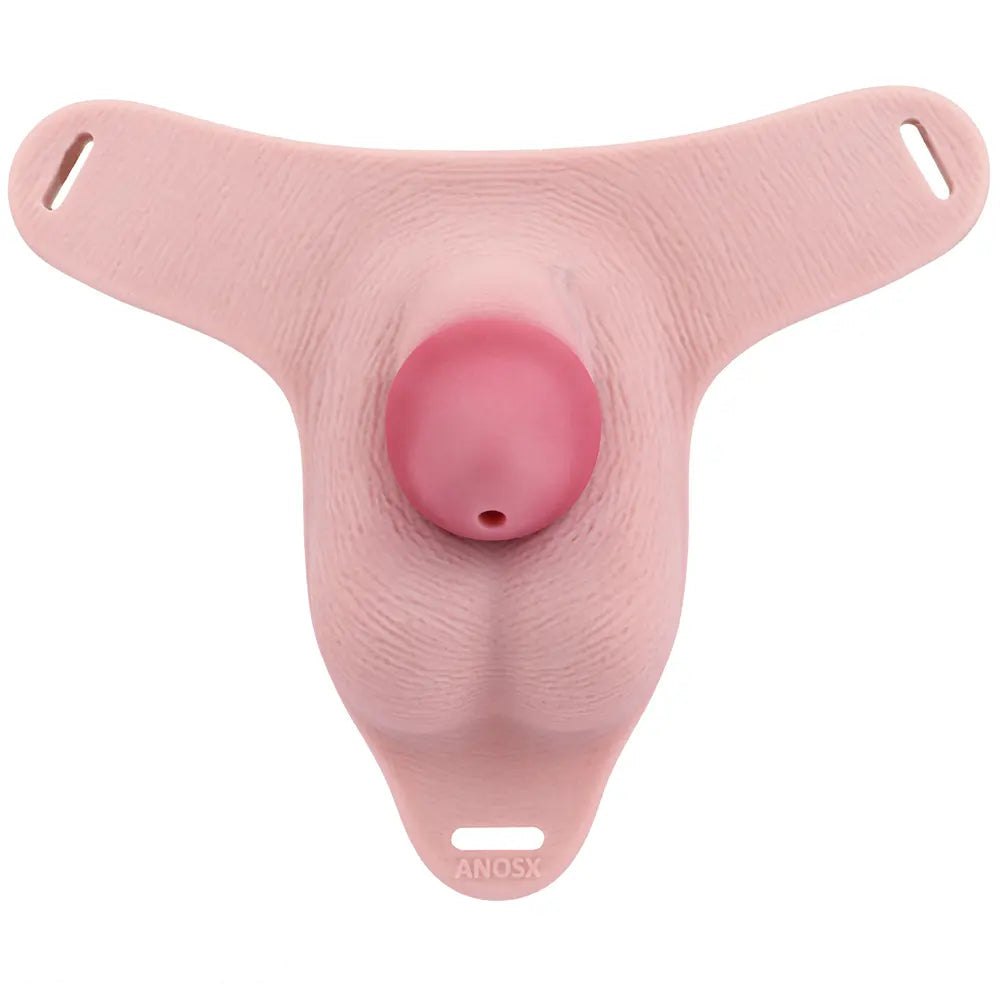 Flesh silicone hollow strap-on harness, photo 15