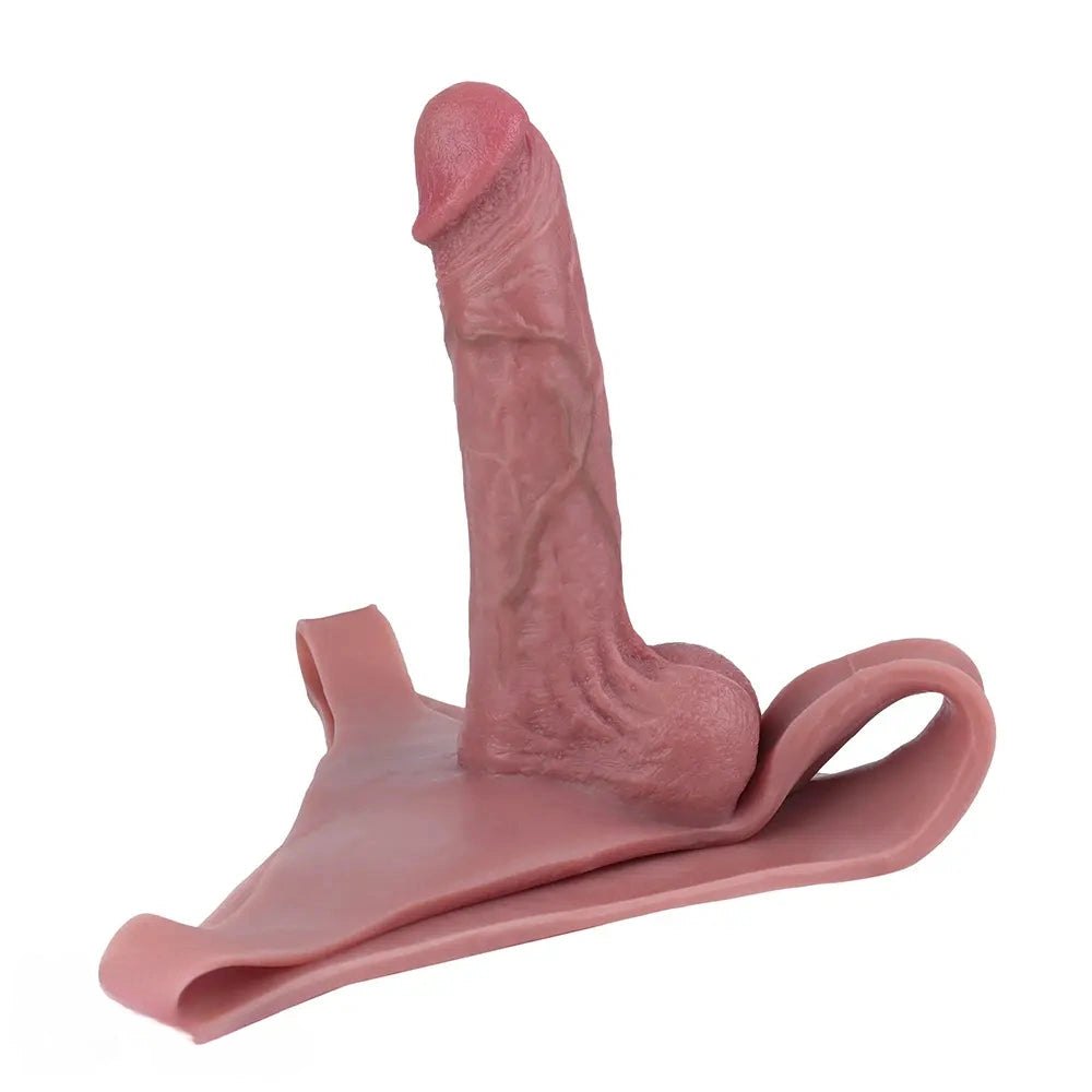 Flesh hollow strap-on penis sleeve, photo 1