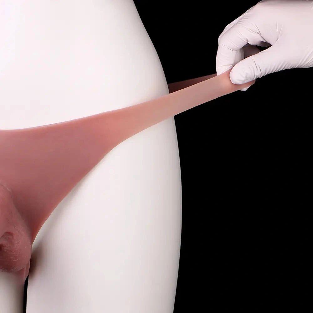Flesh hollow strap-on penis sleeve, photo 14