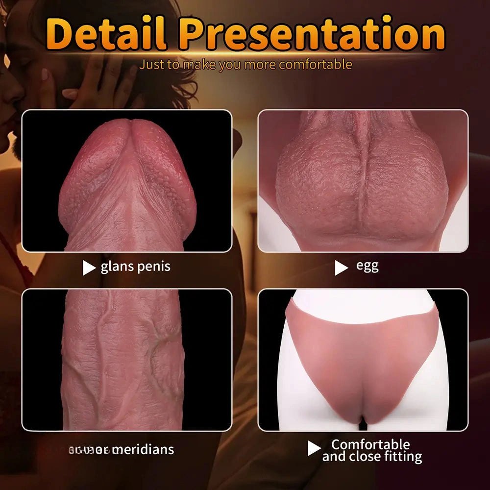 Flesh hollow strap-on penis sleeve, photo 5