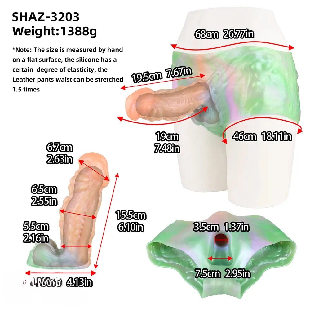 Hollow silicone strap-on dildo, photo 5
