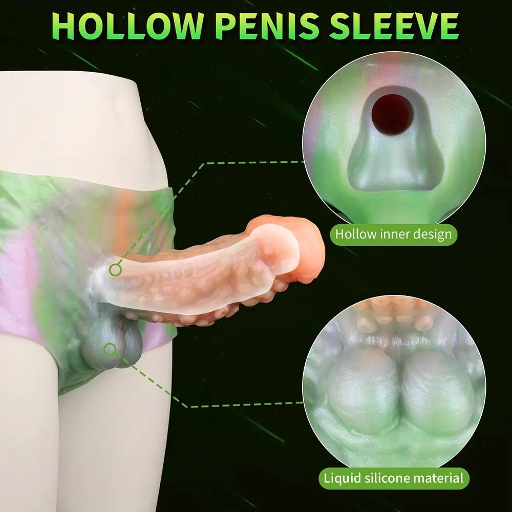 Hollow silicone strap-on dildo, photo 7