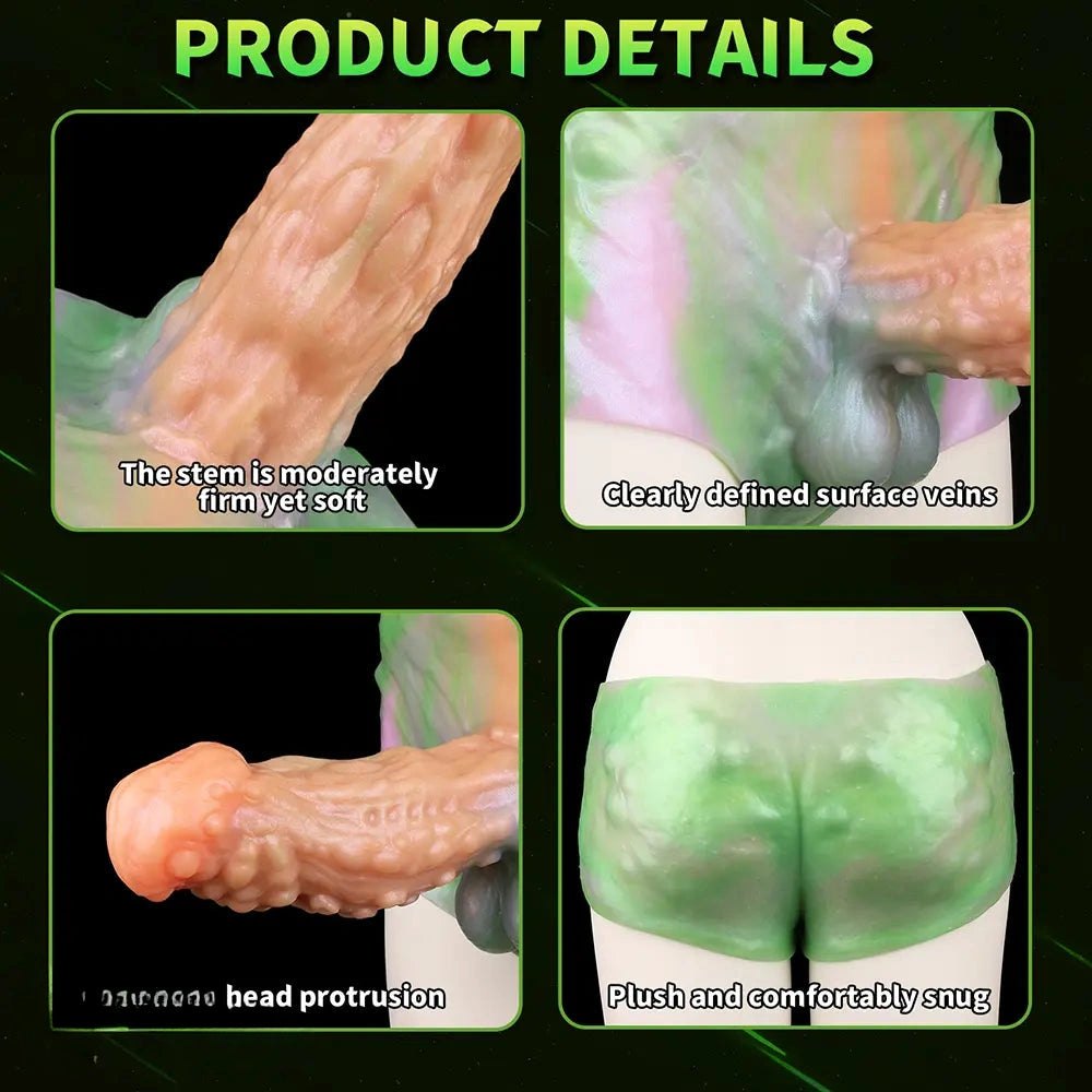 Hollow silicone strap-on dildo, photo 8
