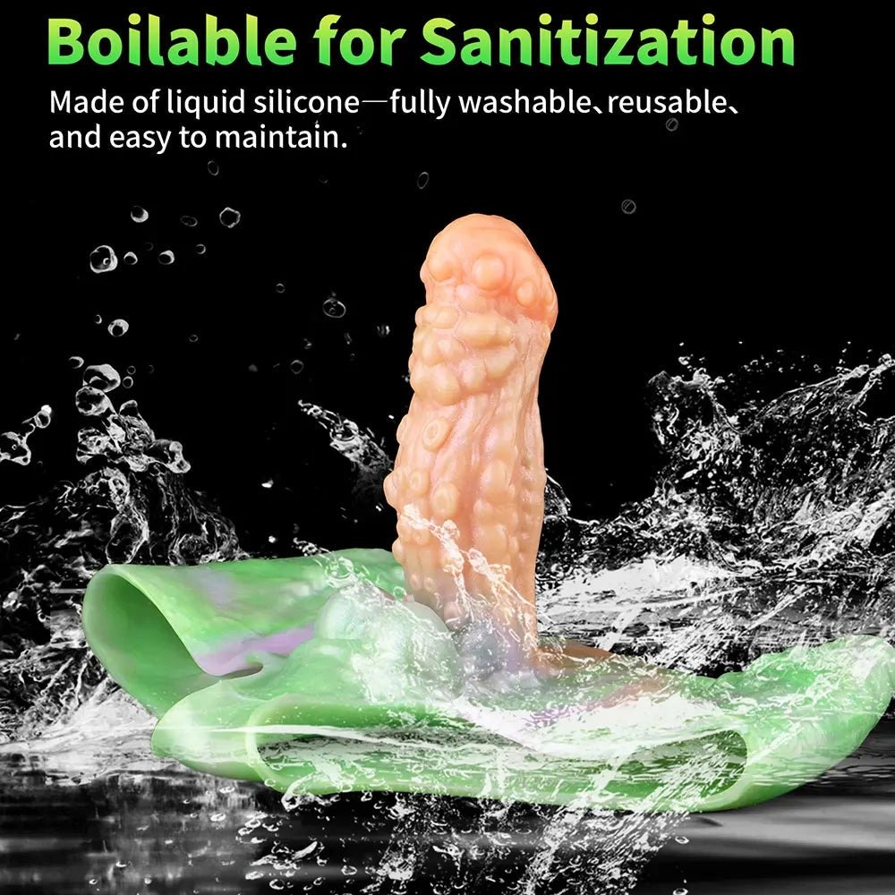 Hollow silicone strap-on dildo, photo 9