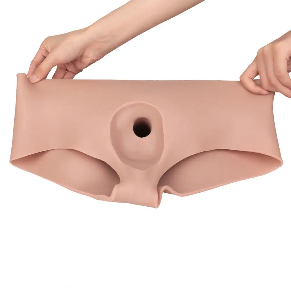 Flesh tone hollow strap-on sleeve, photo 6