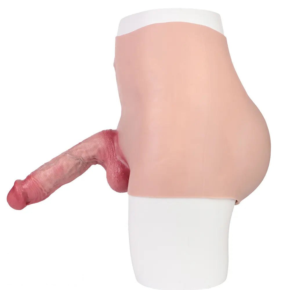 Flesh tone hollow silicone dildo sleeve, photo 3