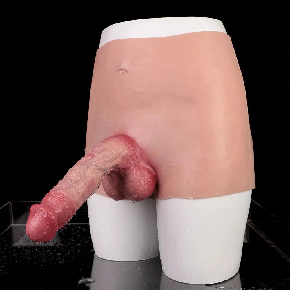Flesh tone hollow silicone dildo sleeve, photo 4
