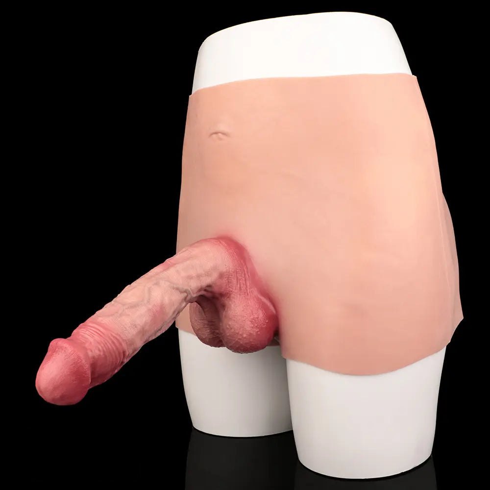 Flesh tone hollow silicone dildo sleeve, photo 6