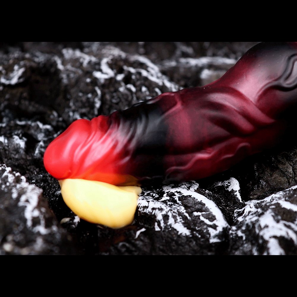 Red silicone hollow cock sleeve ring, photo 10