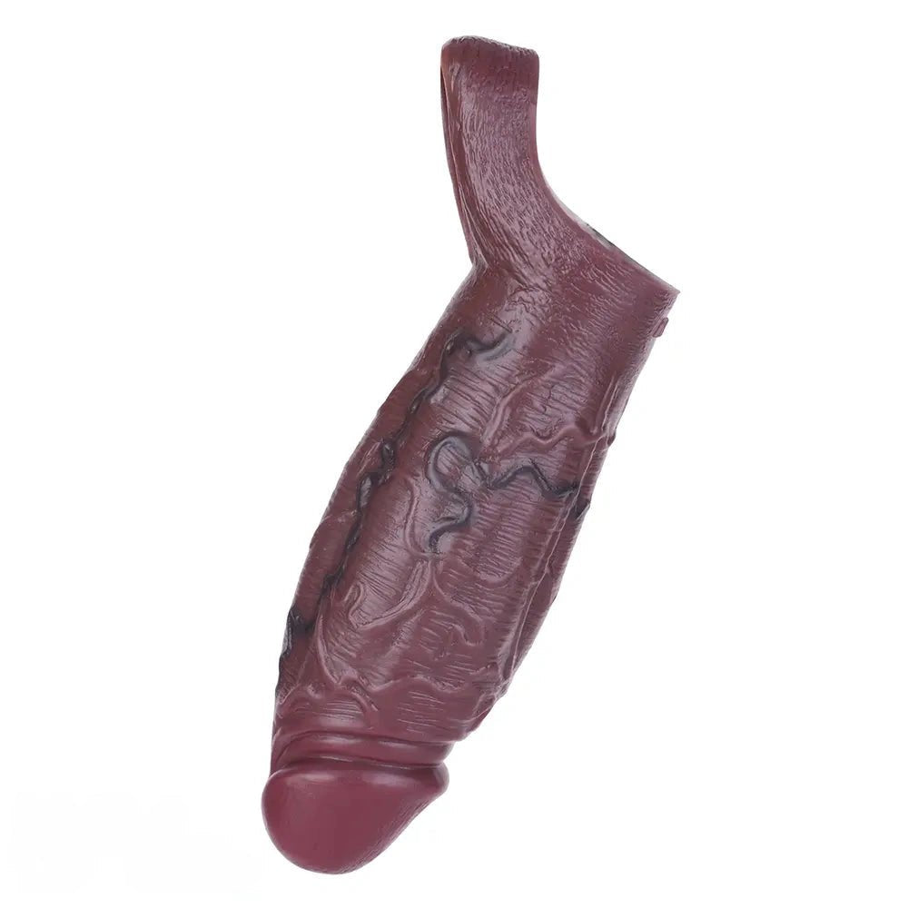 Coffee tone hollow silicone dildo, photo 6