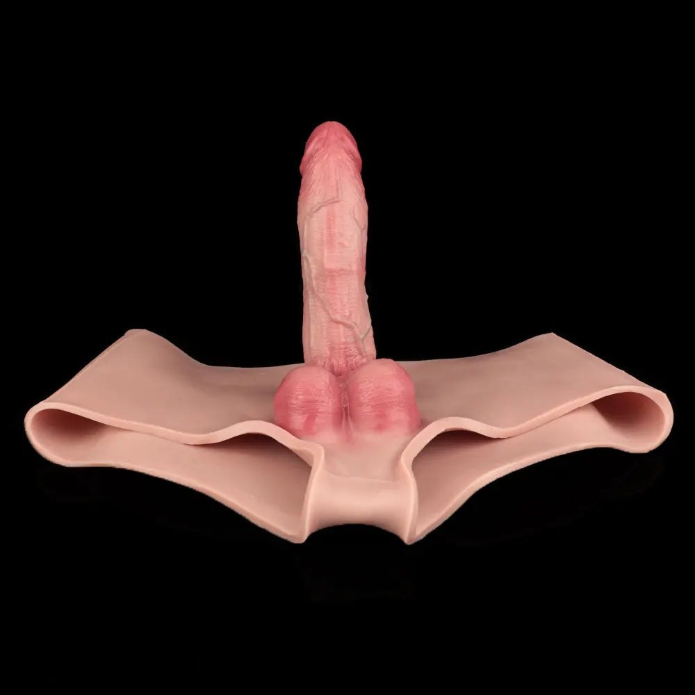 Flesh wearable strap realistic dildo, photo 15
