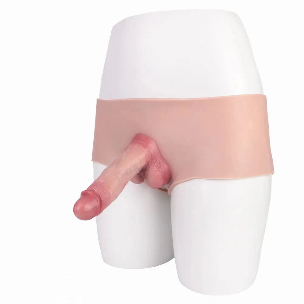 Flesh wearable strap realistic dildo, photo 2