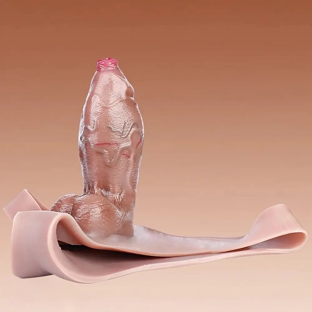 Flesh-tone strap-on dildo, photo 2