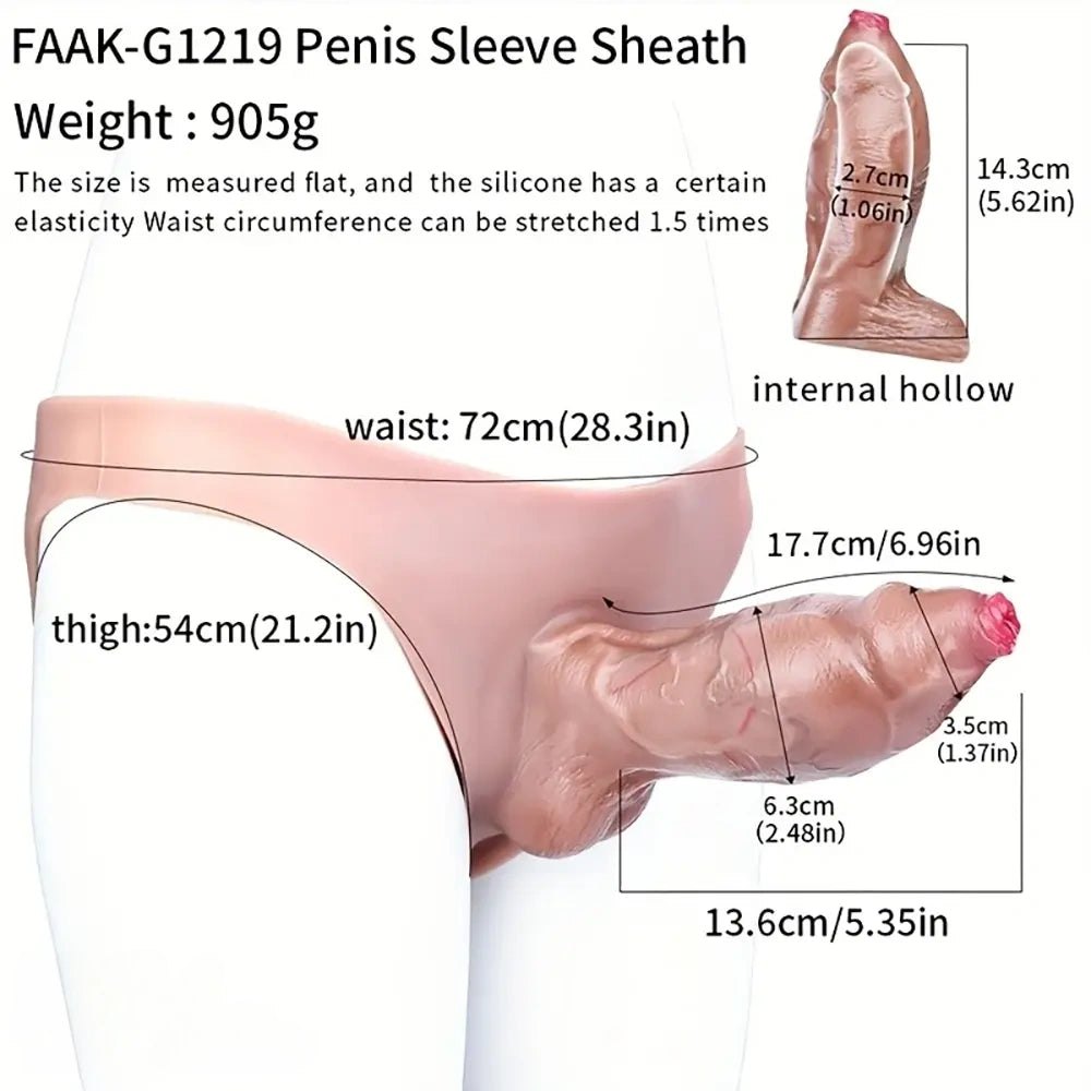 Flesh-tone strap-on dildo, photo 5