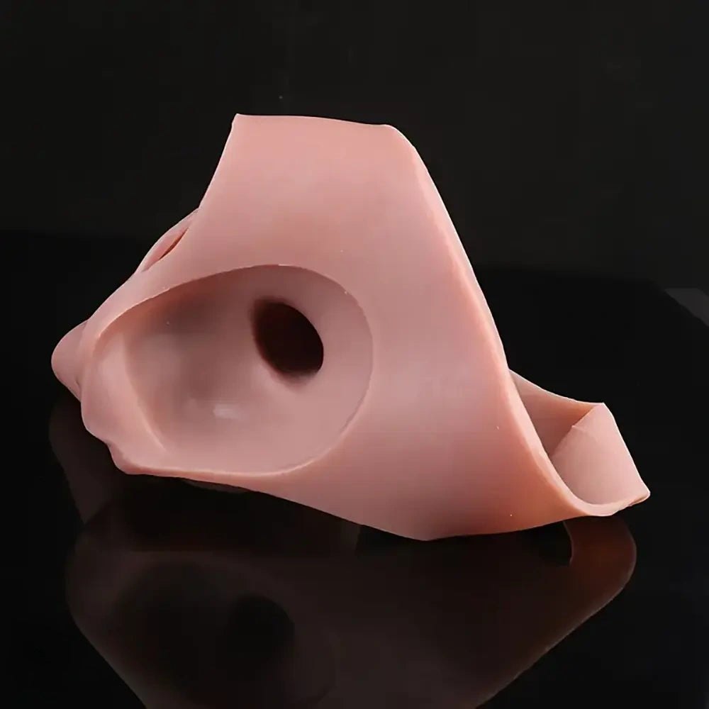 Flesh hollow wearable strap-on dildo, photo 8
