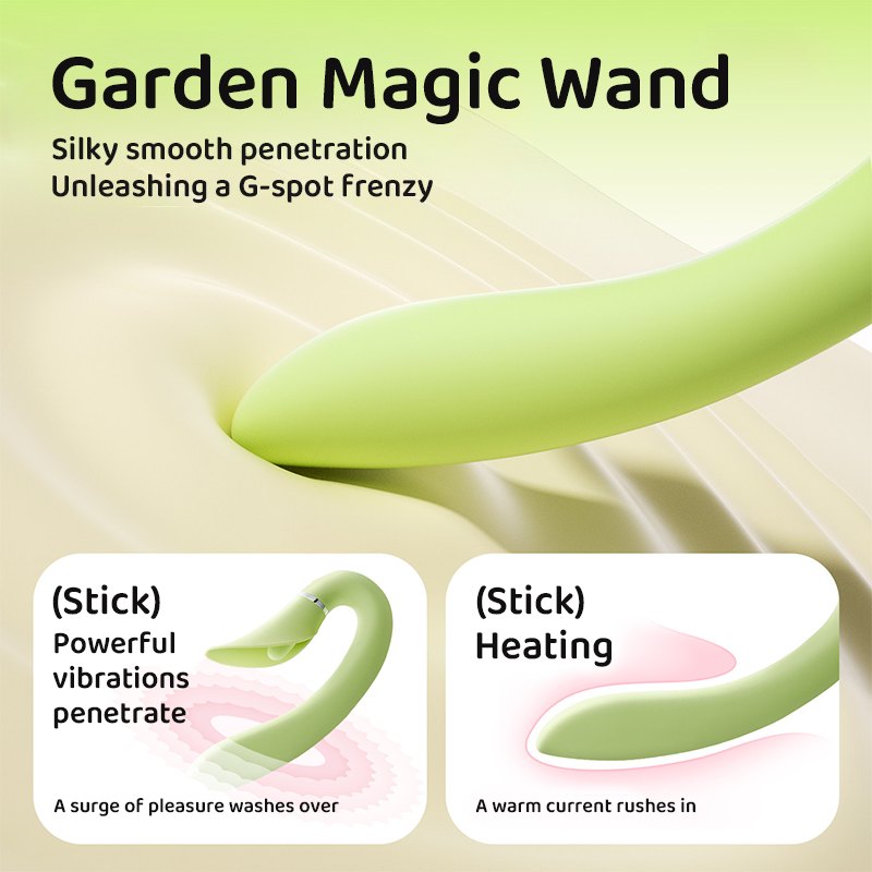 Green honey bee clitoral sucker and g-spot wand duo set, photo 5