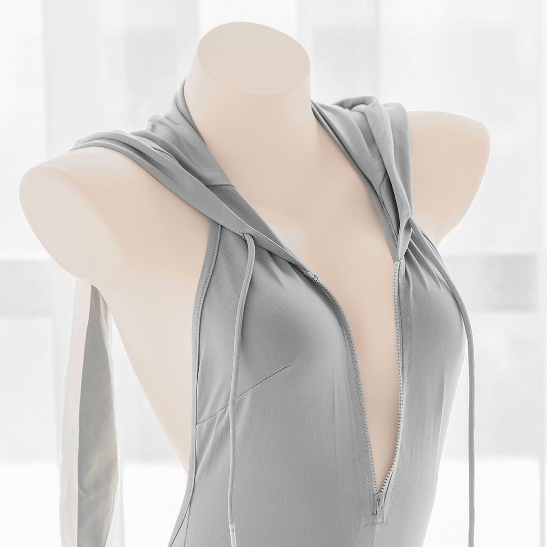 Hooded zip up bodysuit, photo 4