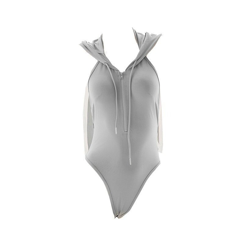 Hooded zip up bodysuit, photo 6