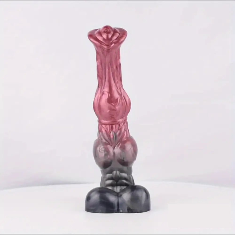Red and black horse fantasy knot dildo, photo 4