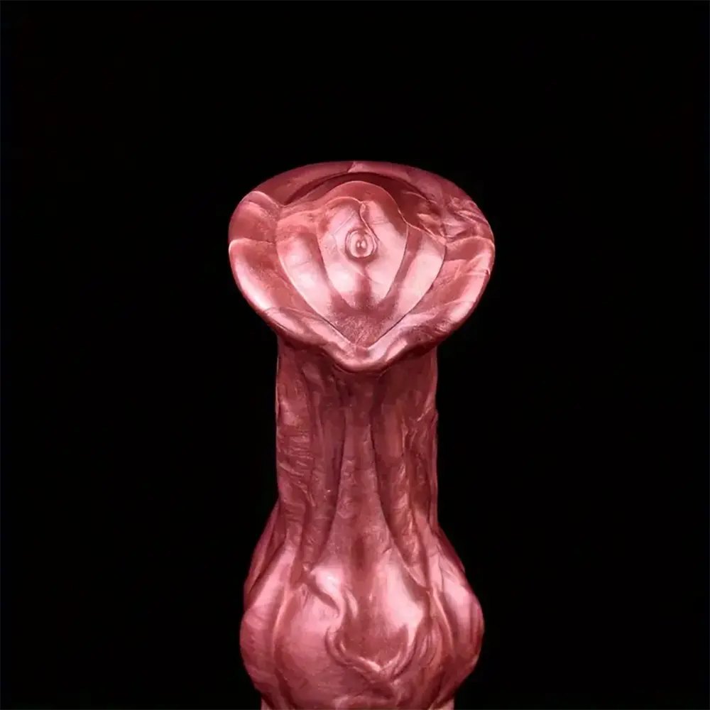 Red and black horse fantasy knot dildo, photo 5