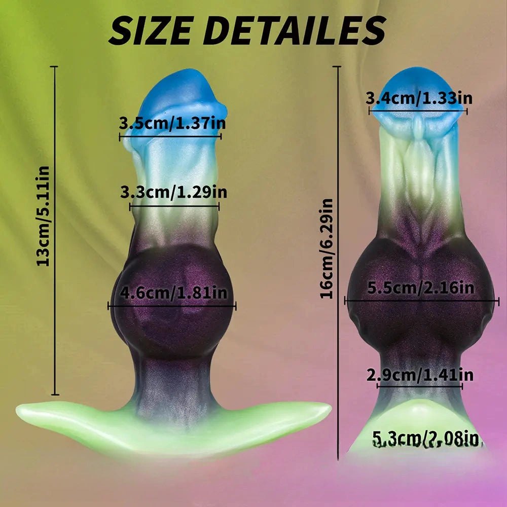 Knotted animal silicone dildo, photo 12