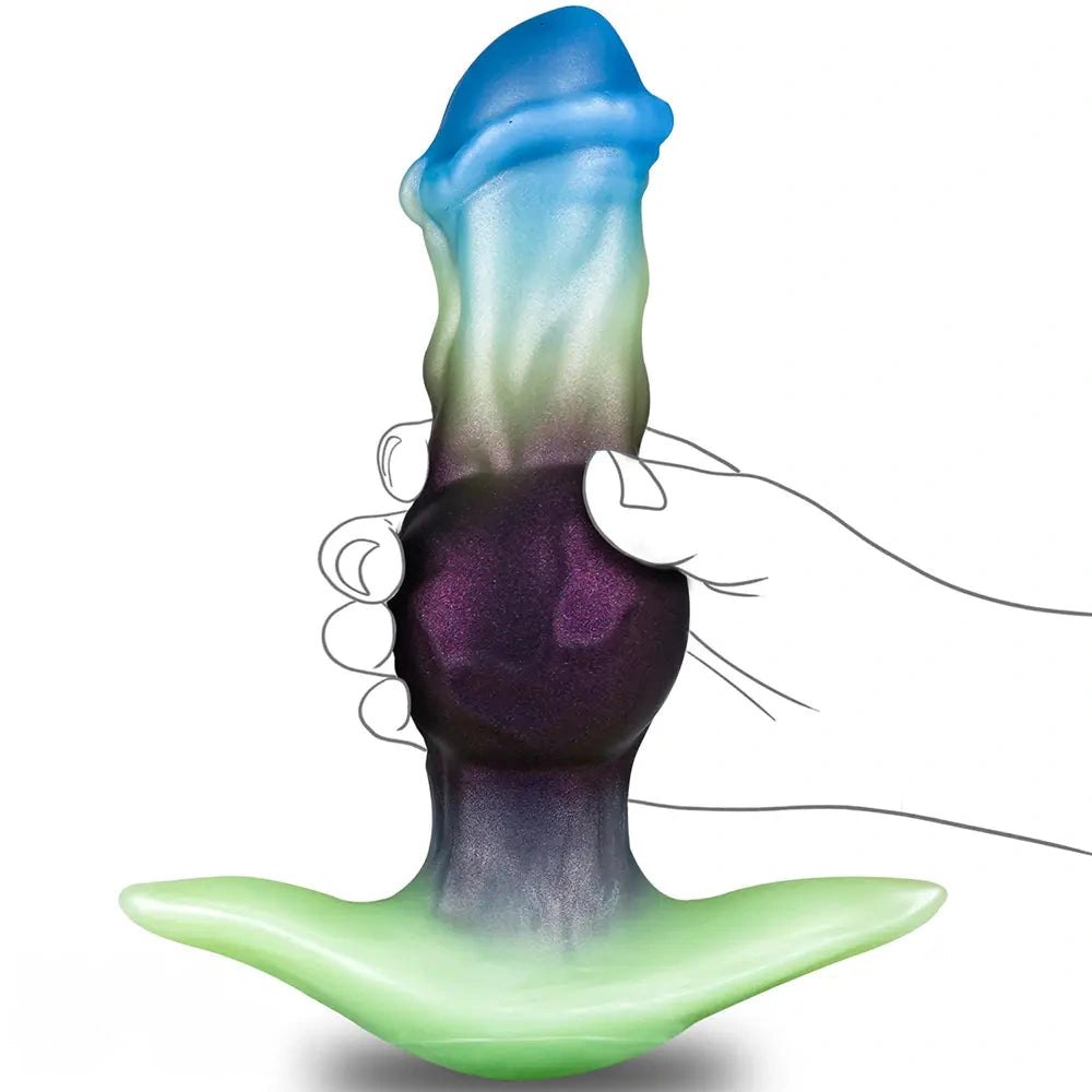 Knotted animal silicone dildo, photo 4