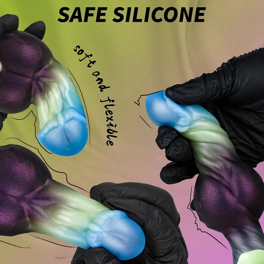 Knotted animal silicone dildo, photo 9
