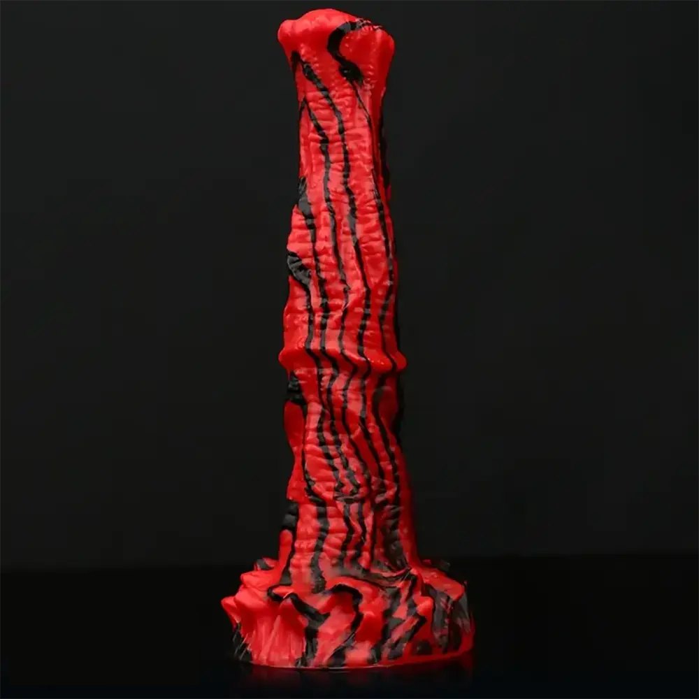 Mixed color horse knot silicone animal dildo, photo 1