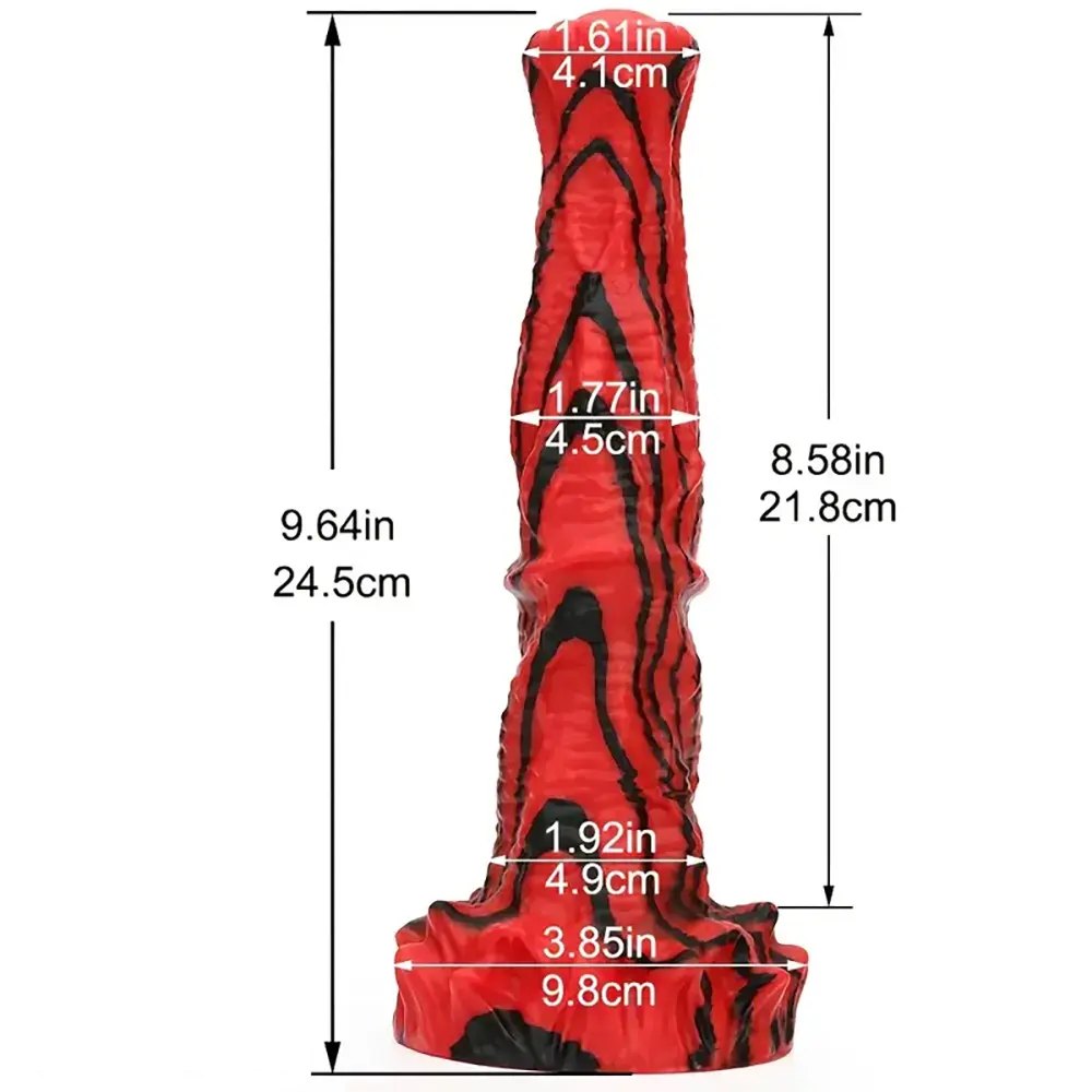 Mixed color horse knot silicone animal dildo, photo 4