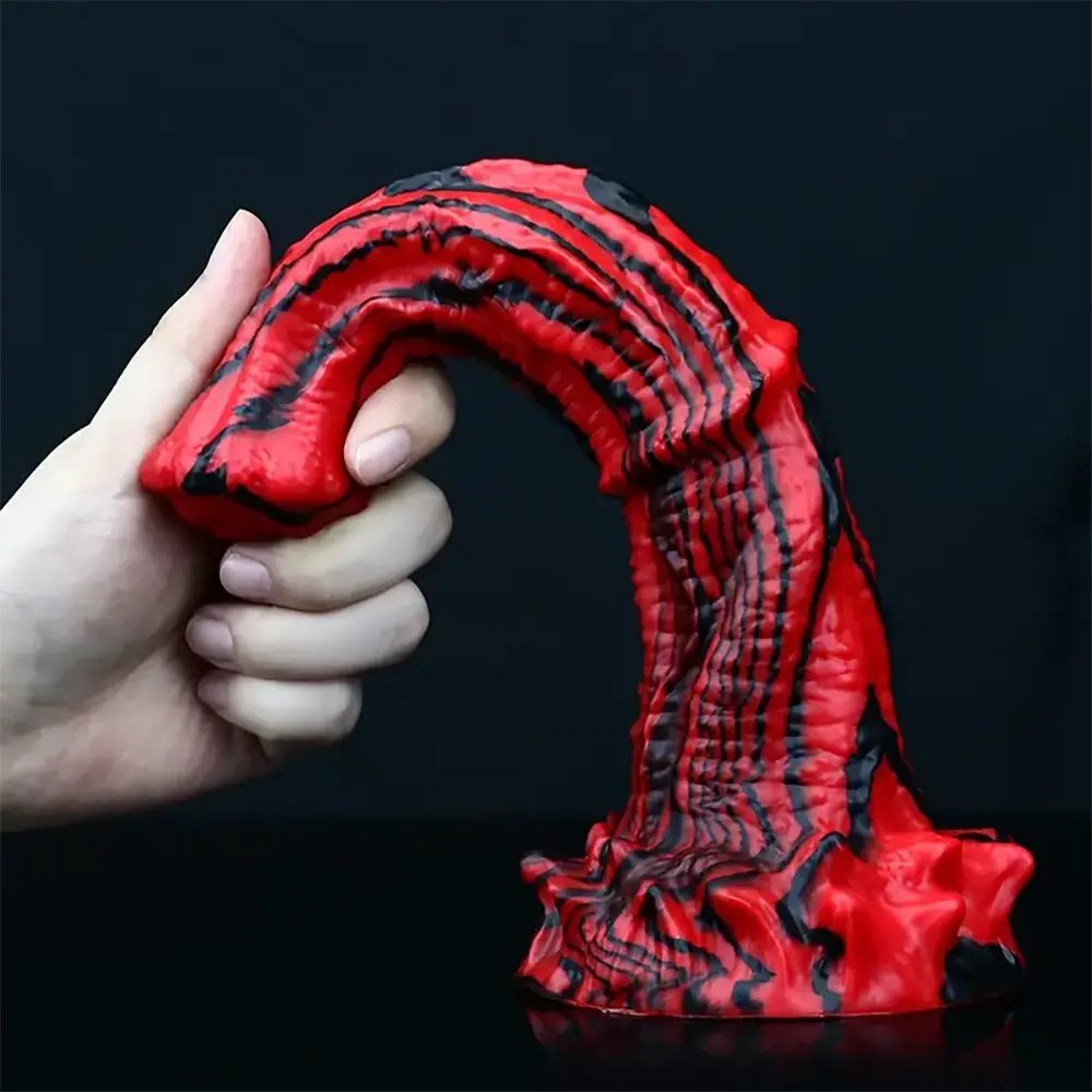 Mixed color horse knot silicone animal dildo, photo 8