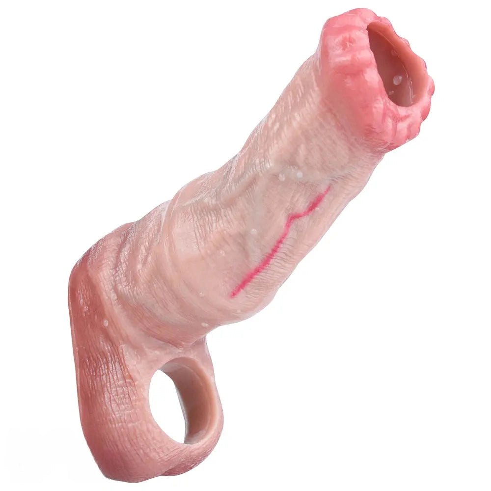 Flesh tone horse penis sleeve dildo, photo 12