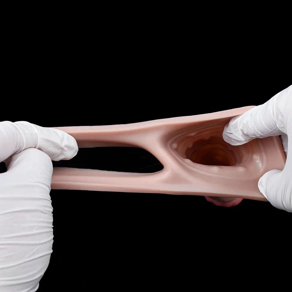 Flesh tone horse penis sleeve dildo, photo 14