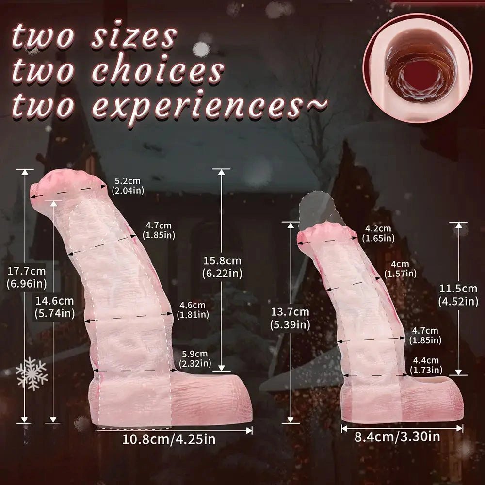 Flesh tone horse penis sleeve dildo, photo 3