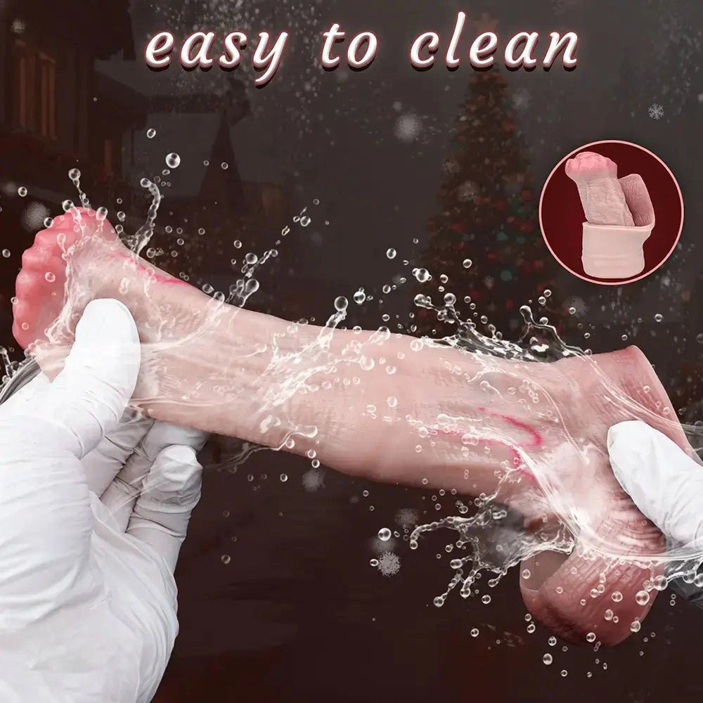 Flesh tone horse penis sleeve dildo, photo 5