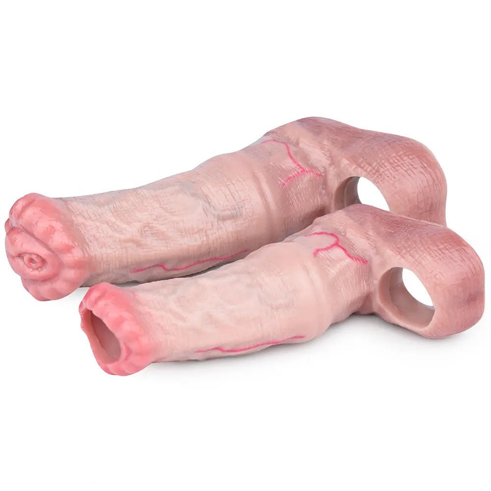 Flesh tone horse penis sleeve dildo, photo 8