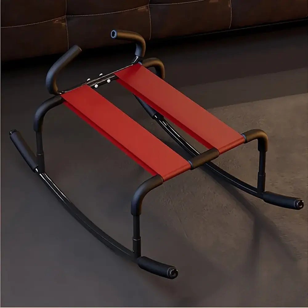 Metal horse rocking chair with handrails, photo 1