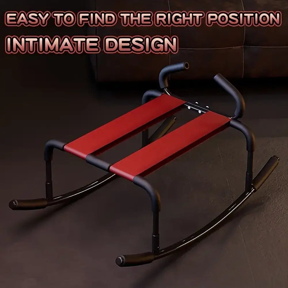 Metal horse rocking chair with handrails, photo 3