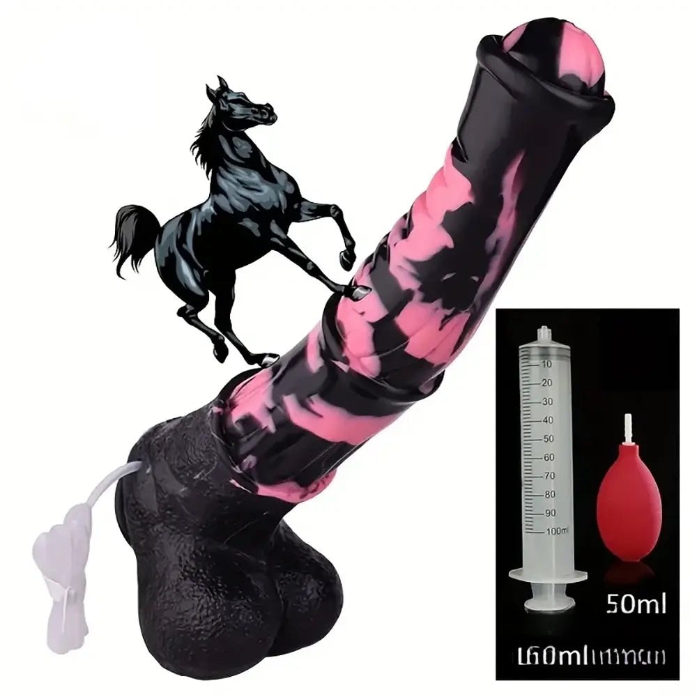 Colorful horse style animal dildo, photo 1